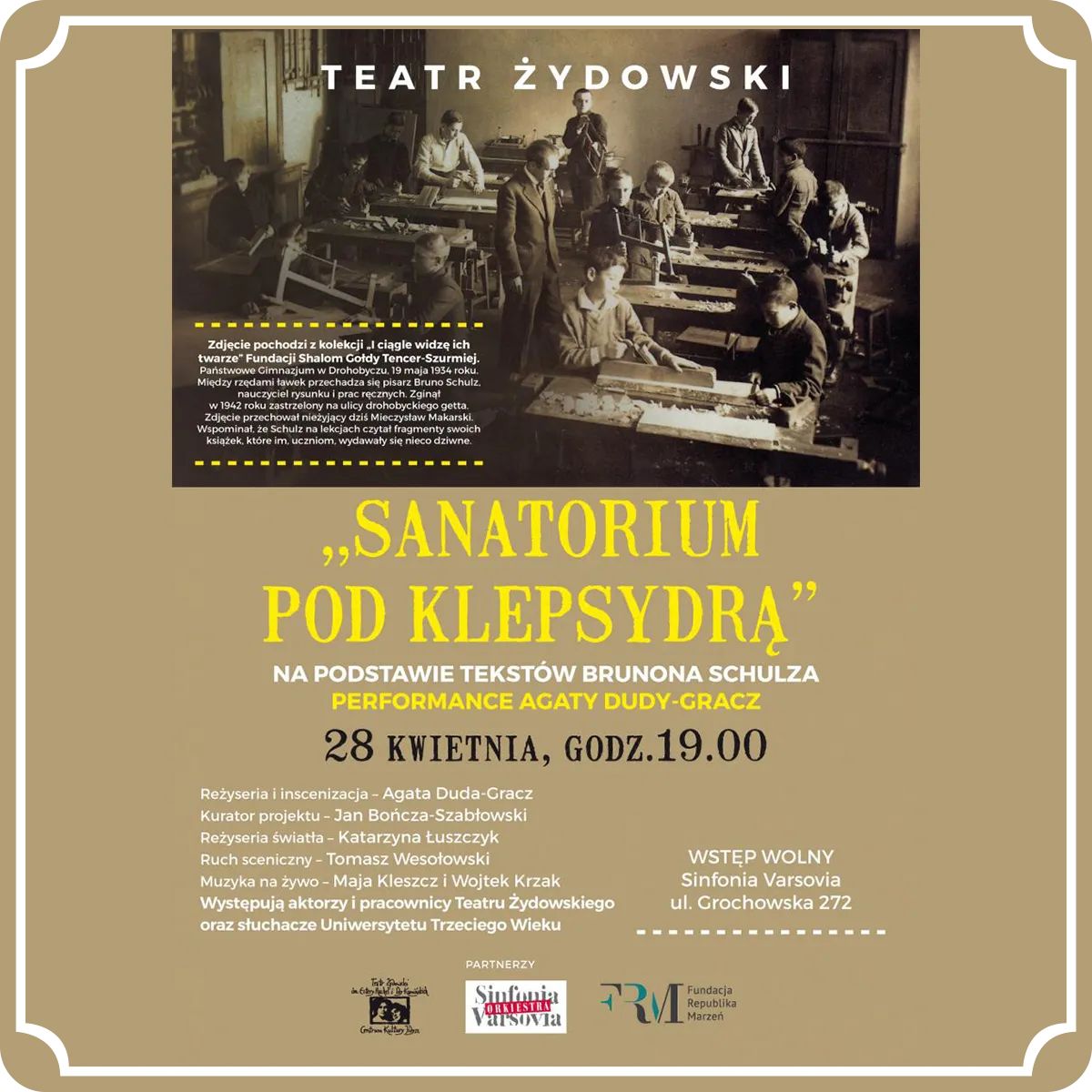 Monika Chrząstowska Performance Sanatorium pod Klepsydrą